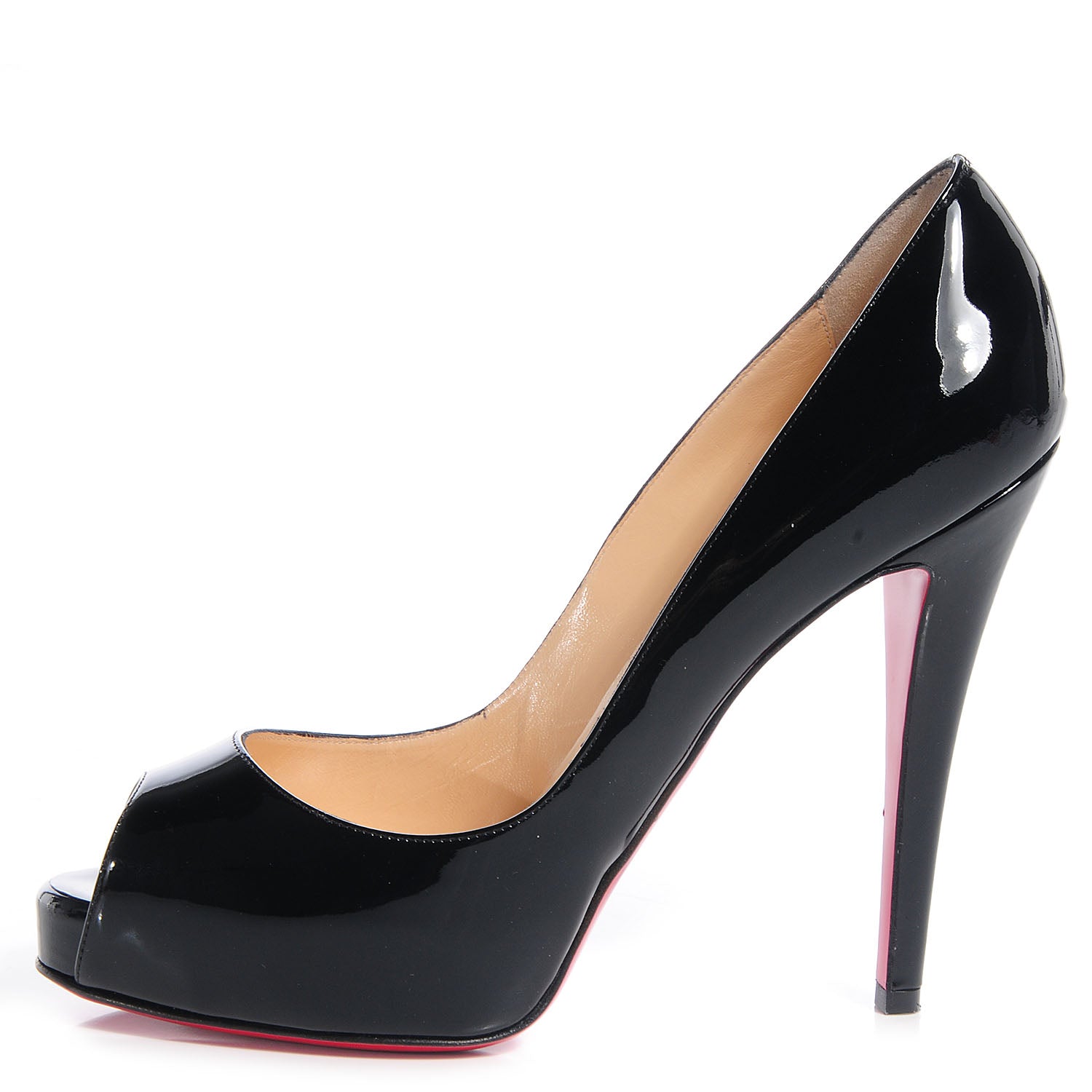 Christian Louboutin Patent Very Prive 120 Pumps 37.5 Black 1 of 7