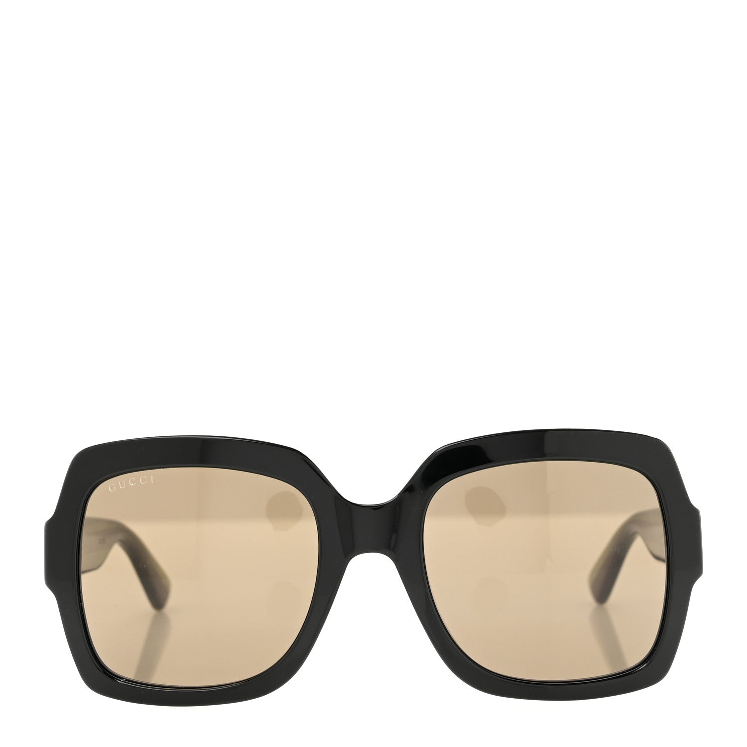 Gucci Acetate Square Frame Web Glitter Sunglasses GG0036SN Black Green 2 of 8