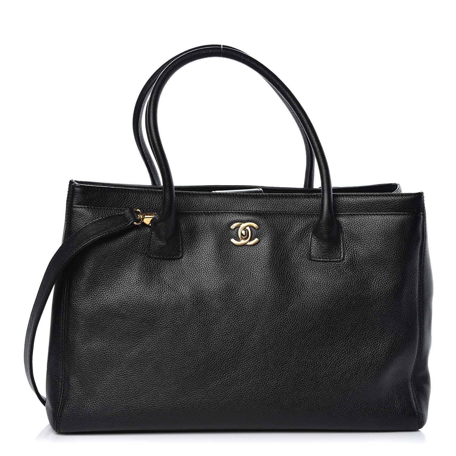 Chanel Calfskin Cerf Shopper Tote Black 1 of 11
