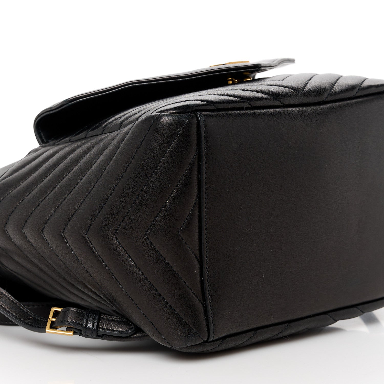 Saint Laurent Lambskin Matelasse Monogram Joe Backpack Black 10 of 11
