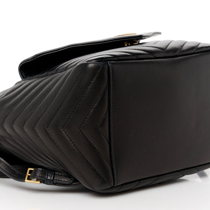 Saint Laurent Lambskin Matelasse Monogram Joe Backpack Black 10 of 11