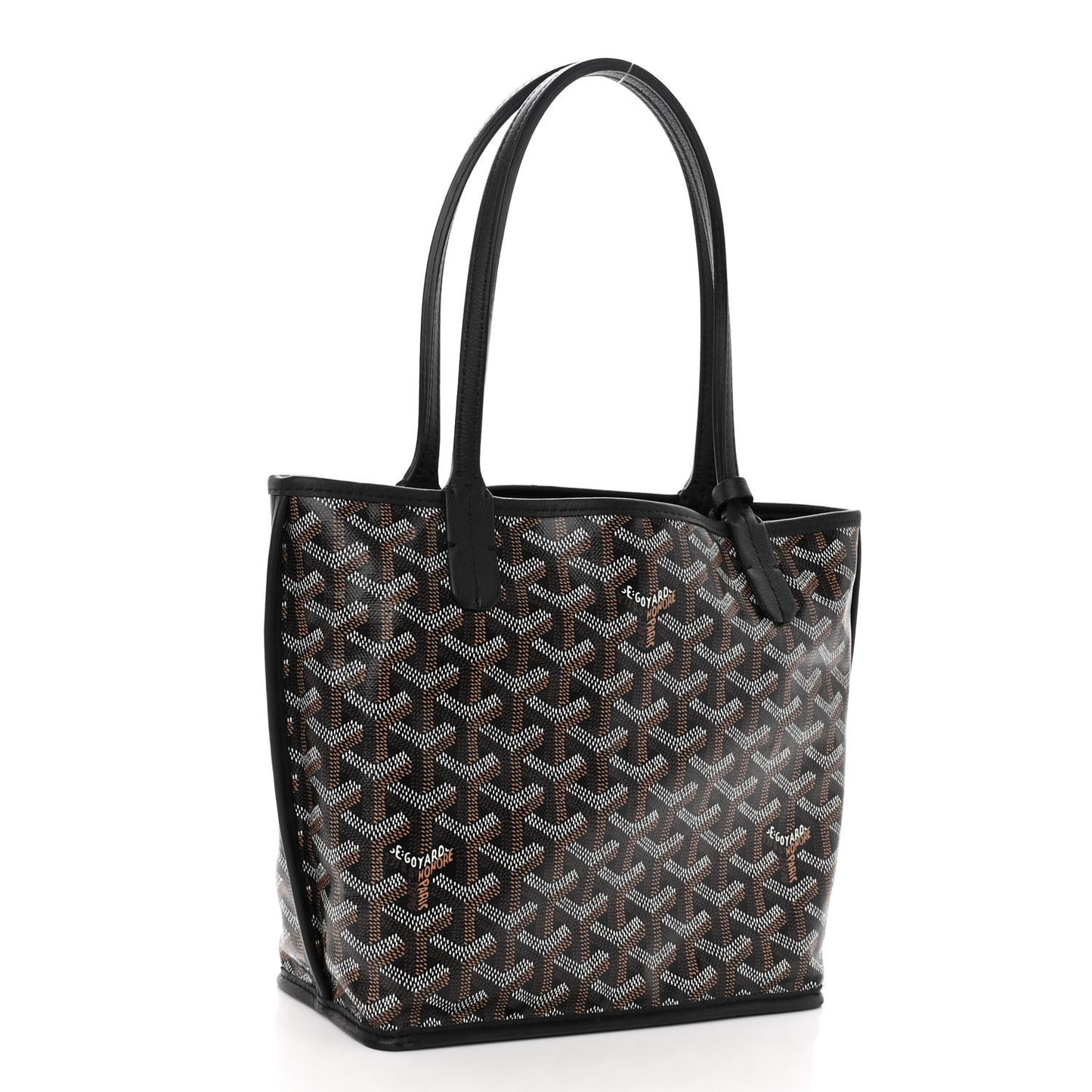 Goyardine Reversible Mini Anjou Black