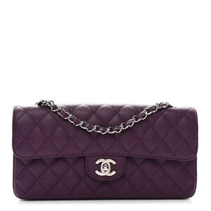 Chanel Caviar Quilted East West Flap Purple 1 of 10