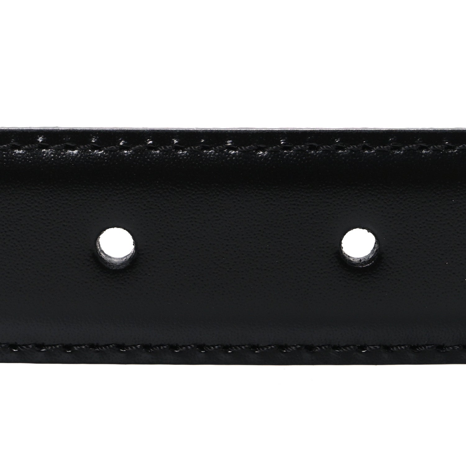 Celine Box Calfskin Medium 25mm Triomphe Belt 80 32 Black 3 of 6
