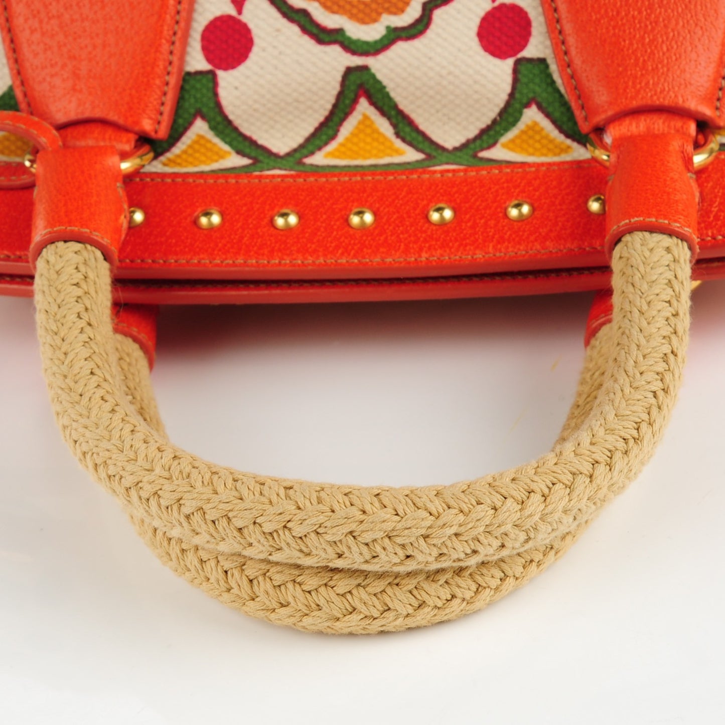 Canapa Stampata Frame Bag Papaya