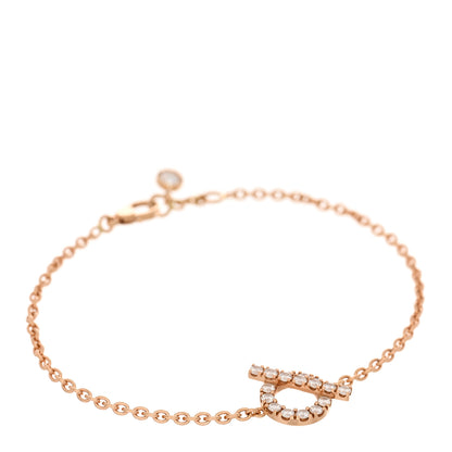 Hermes 18K Rose Gold Diamond Finesse Bracelet ST 1 of 4