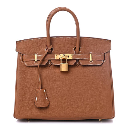 Hermes Togo Birkin 25 Gold 2 of 10