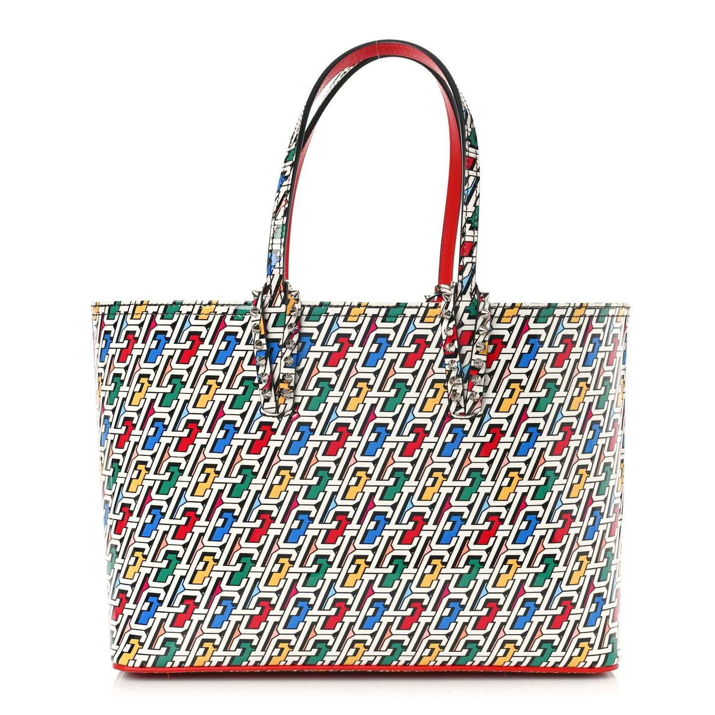 Patent Calfskin Small East West Cabata Tote Multicolor