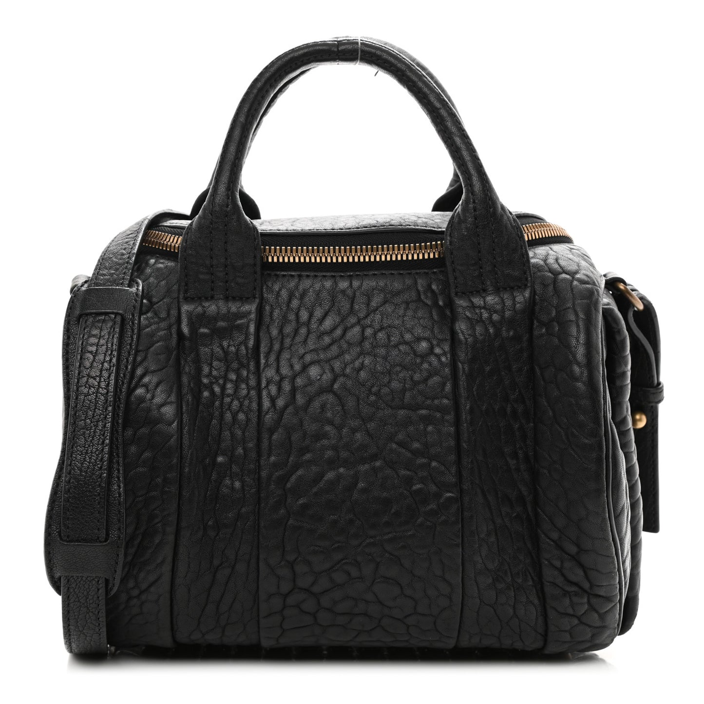 Pebbled Lambskin Rockie Black Rose Gold Hardware