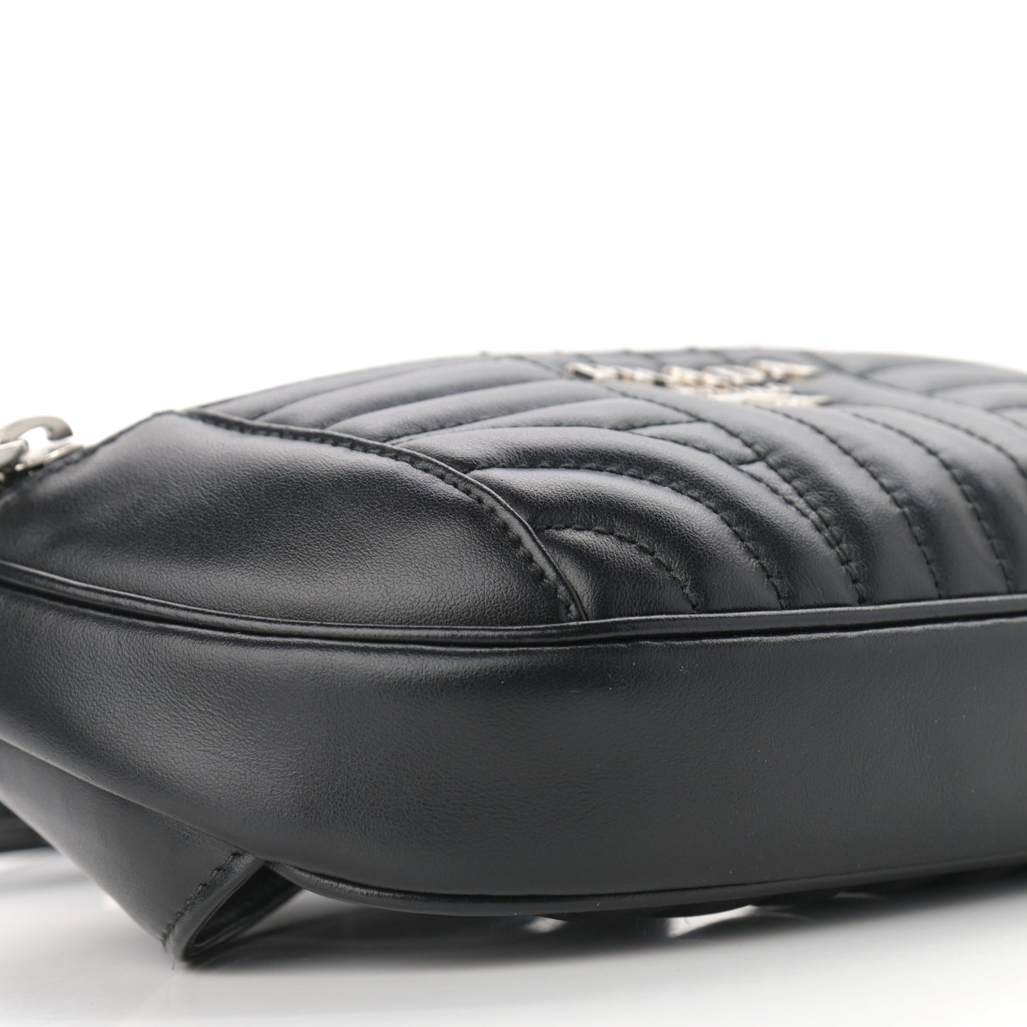 Soft Calfskin Impunture Diagramme Belt Bag Black