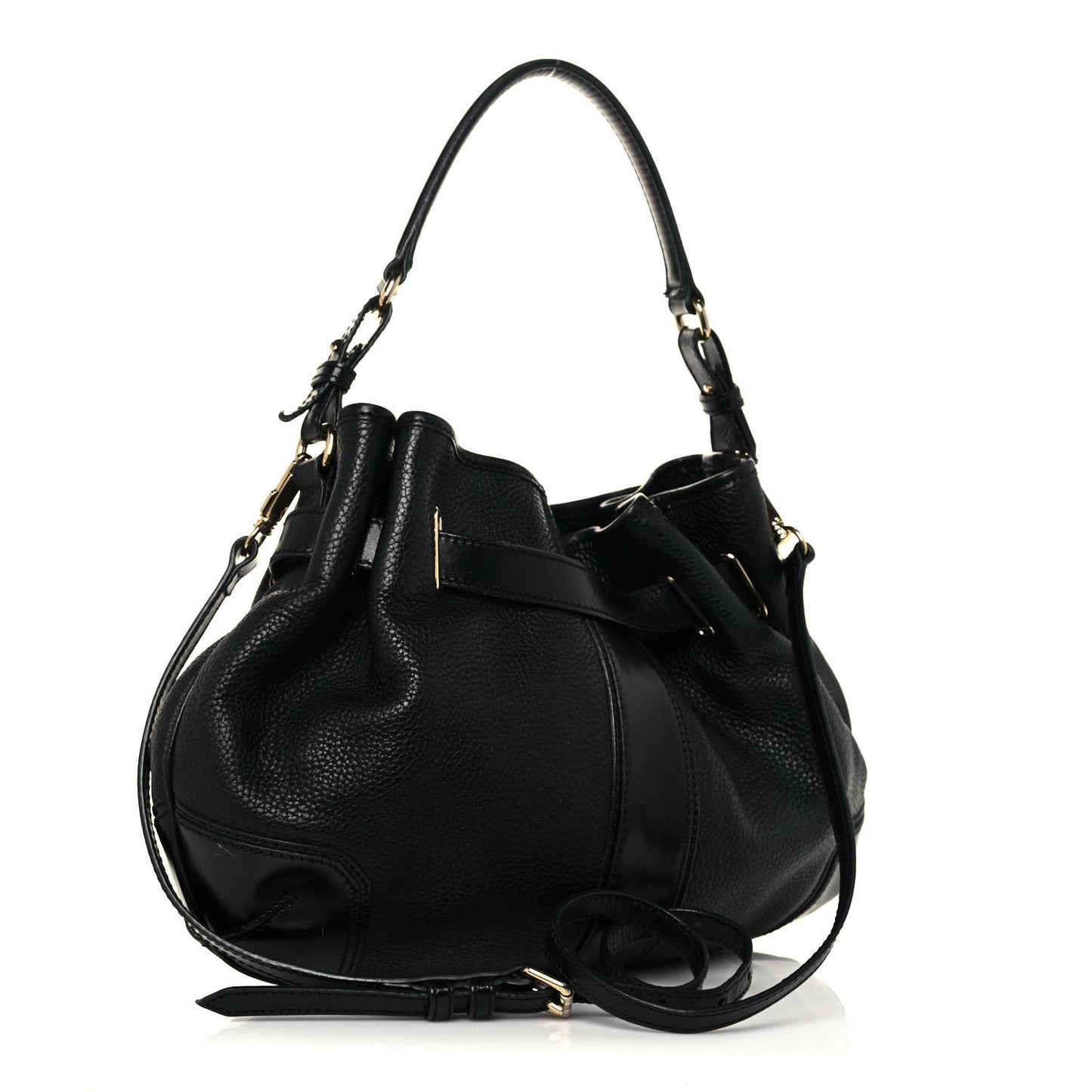 Grainy Calfskin Willenmore Hobo Black
