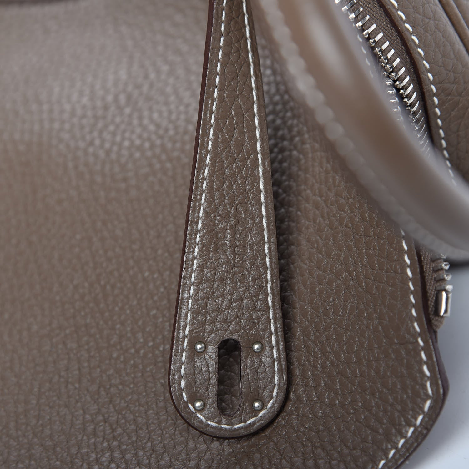 Hermes Taurillon Clemence Lindy 30 Etoupe 9 of 11
