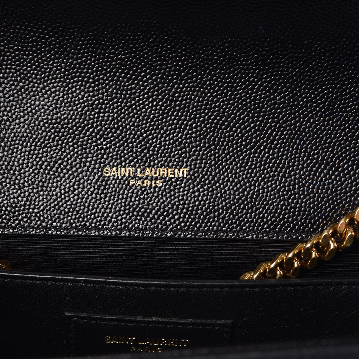 Grain De Poudre Medium Classic Monogram Kate Satchel Black