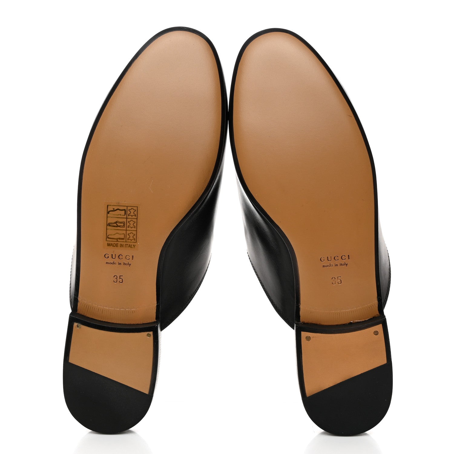 Gucci Calfskin Flower Embroidered Princetown Slippers 35 Black 5 of 9