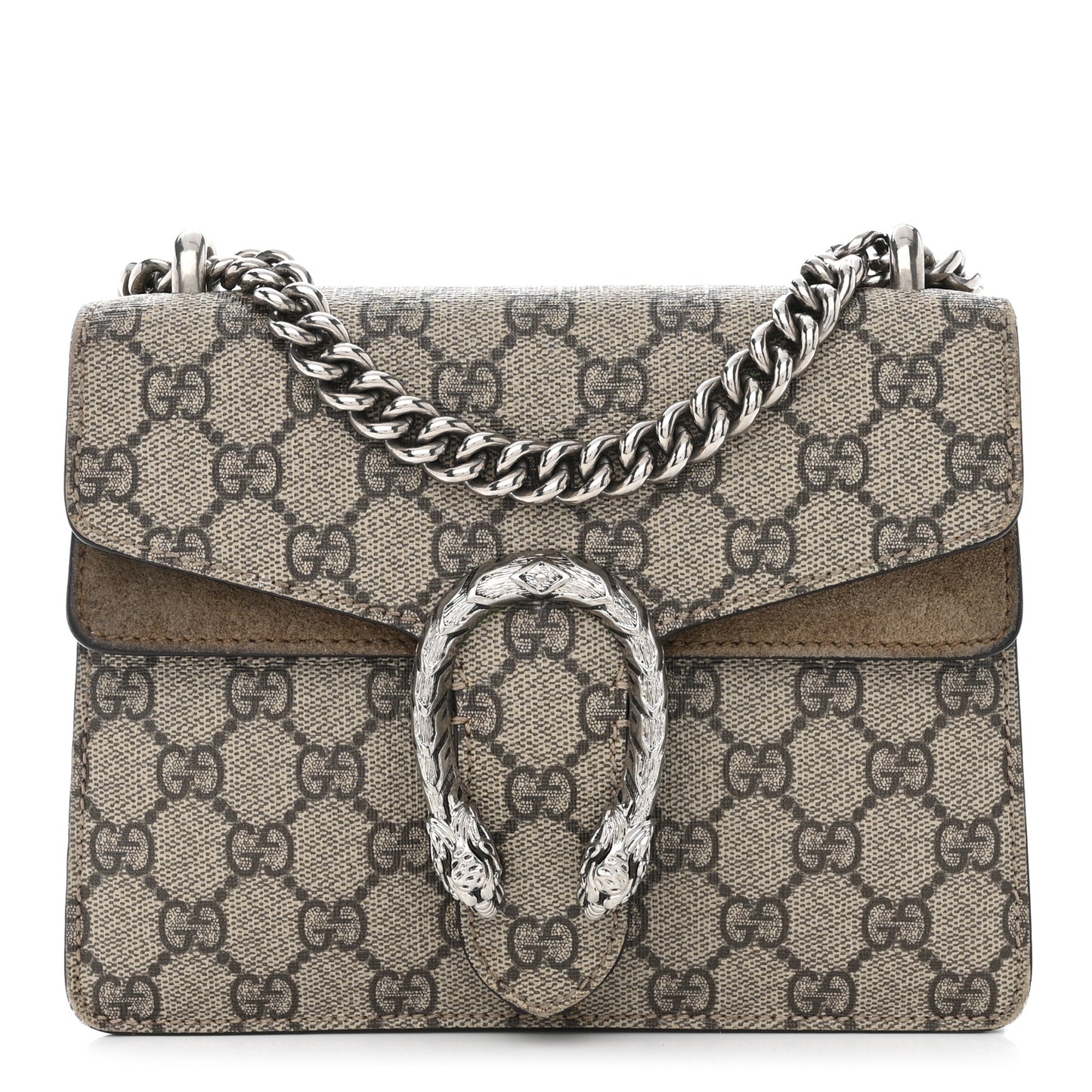 GG Supreme Monogram Mini Dionysus Shoulder Bag Taupe