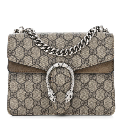 Gucci GG Supreme Monogram Mini Dionysus Shoulder Bag Taupe 1 of 13