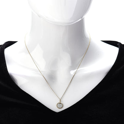 David Yurman 18K Yellow Gold Diamond Cable Collectibles Pave Charm Pendant Necklace 2 of 6