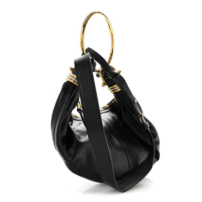 Chloe Grained Calfskin Small Bracelet Hobo Bag Black 3 of 12