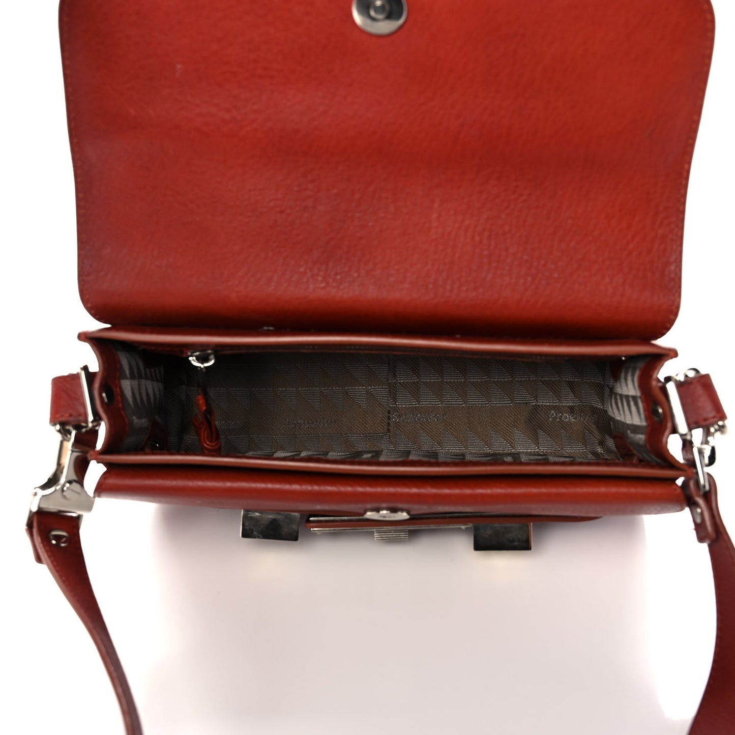 Calfskin Mini PS11 Classic Shoulder Bag Saddle