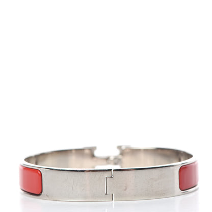 Hermes Enamel Narrow Clic Clac H Bracelet GM Red 3 of 5
