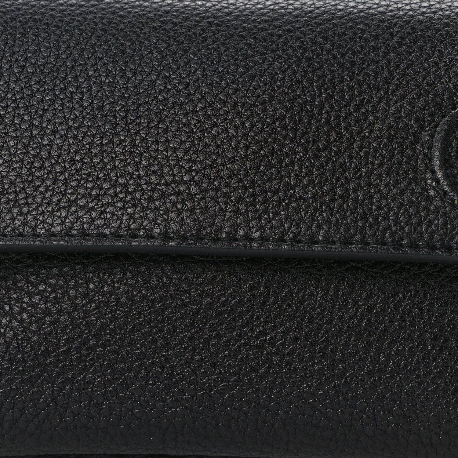 Gucci Pebbled Calfskin Soho Flap Belt Bag Black 8 of 11