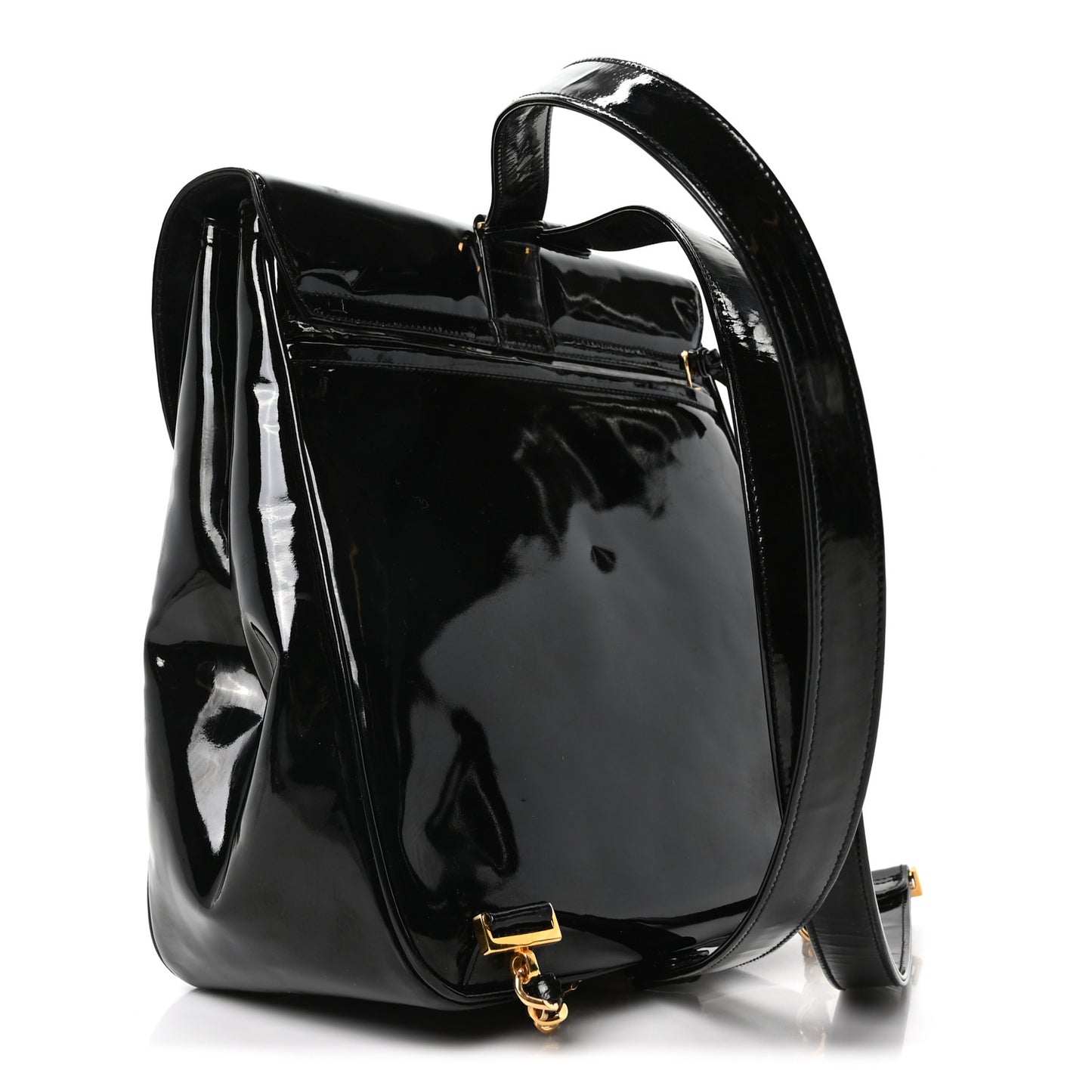 Patent CC Drawstring Backpack Black