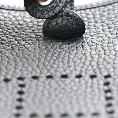 Hermes Taurillon Clemence Evelyne TPM Black 7 of 11