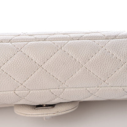 Chanel Soft Caviar Quilted East West Flap White 25 of 31