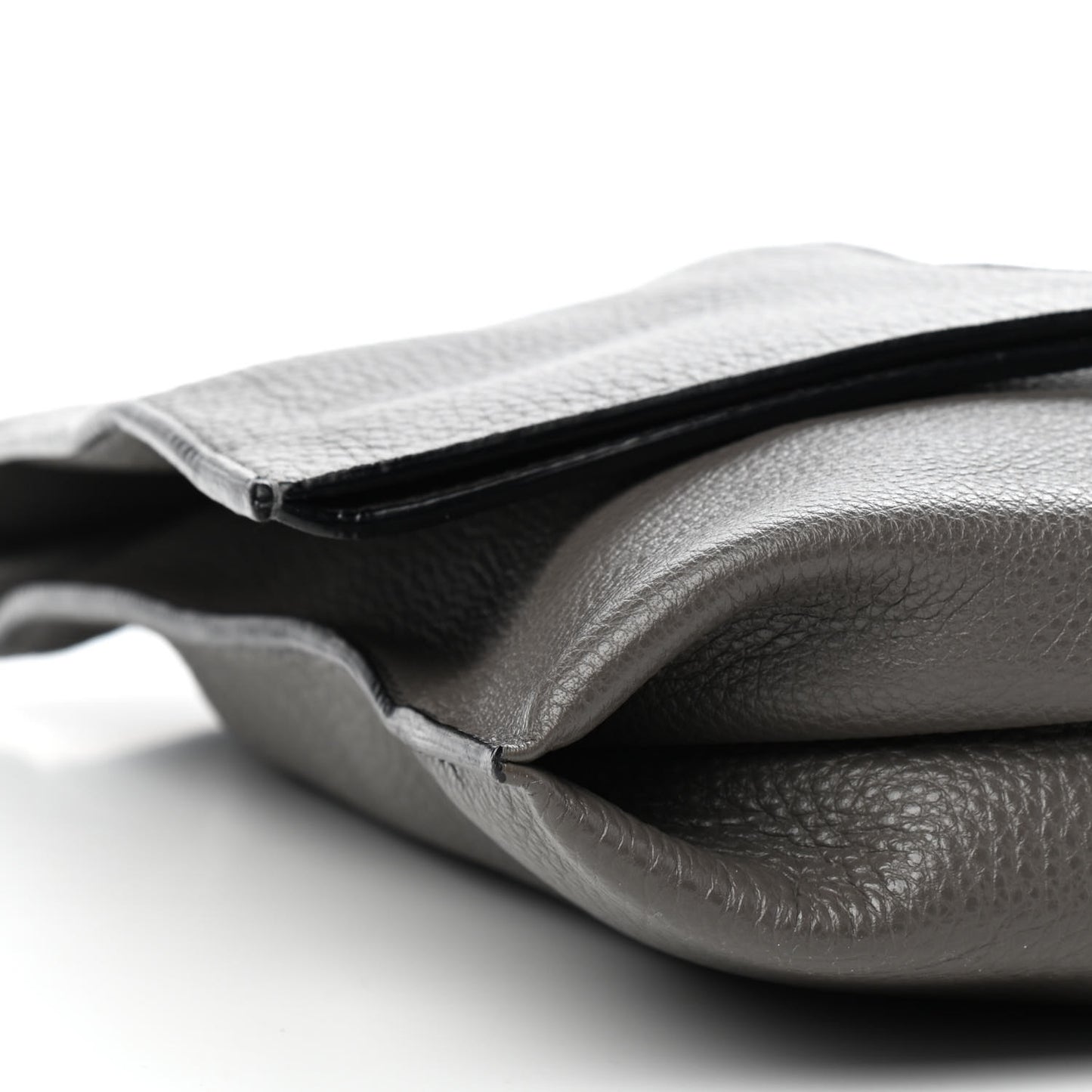 Calfskin Large Alix Padlock Zip Shoulder Bag Graphite