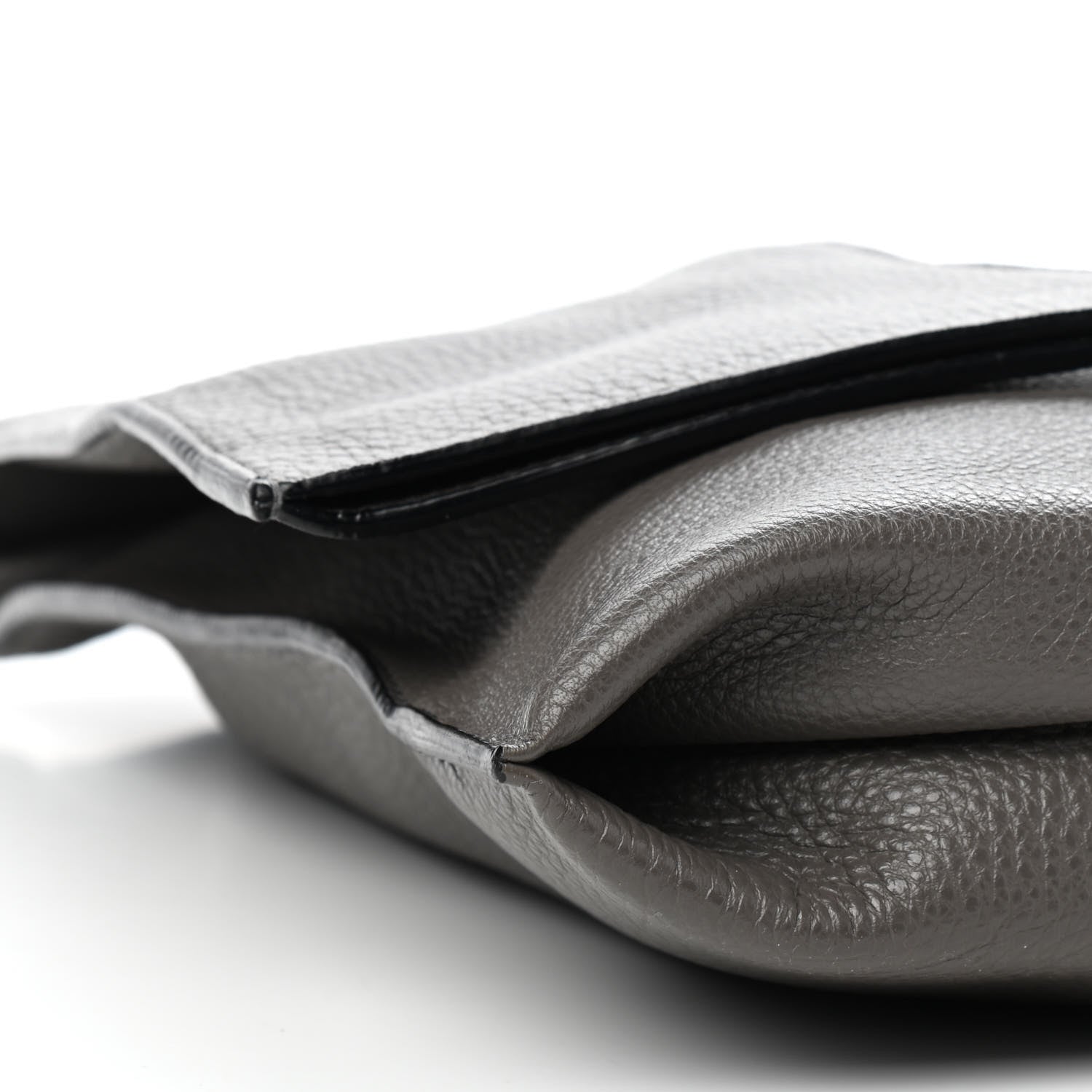 Tom Ford Calfskin Large Alix Padlock Zip Shoulder Bag Graphite 8 of 12