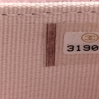 Chanel Caviar Quilted Flap Card Holder On Chain Pink 8 of 12