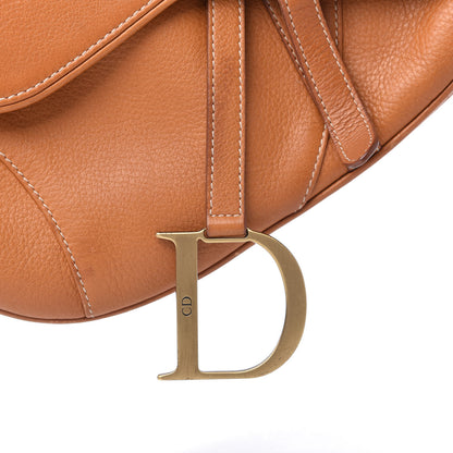 Christian Dior Calfskin Saddle Bag Tan 10 of 11