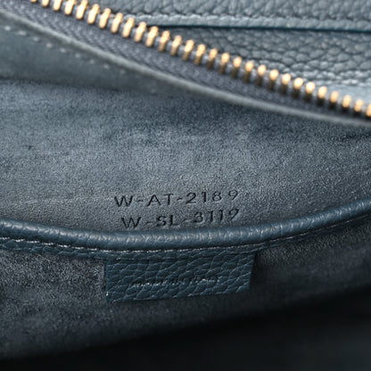 Celine Baby Drummed Calfskin Nano Luggage Petrol 6 of 15