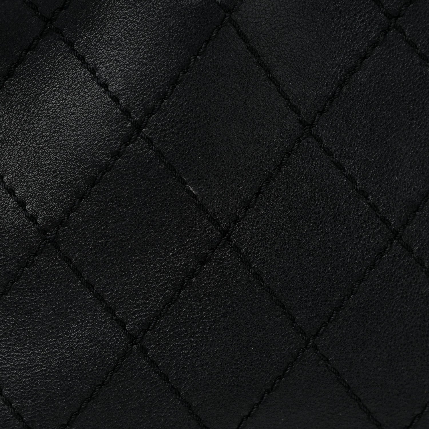 Chanel Calfskin Stitched Large Bowling Bag Black 14 of 14