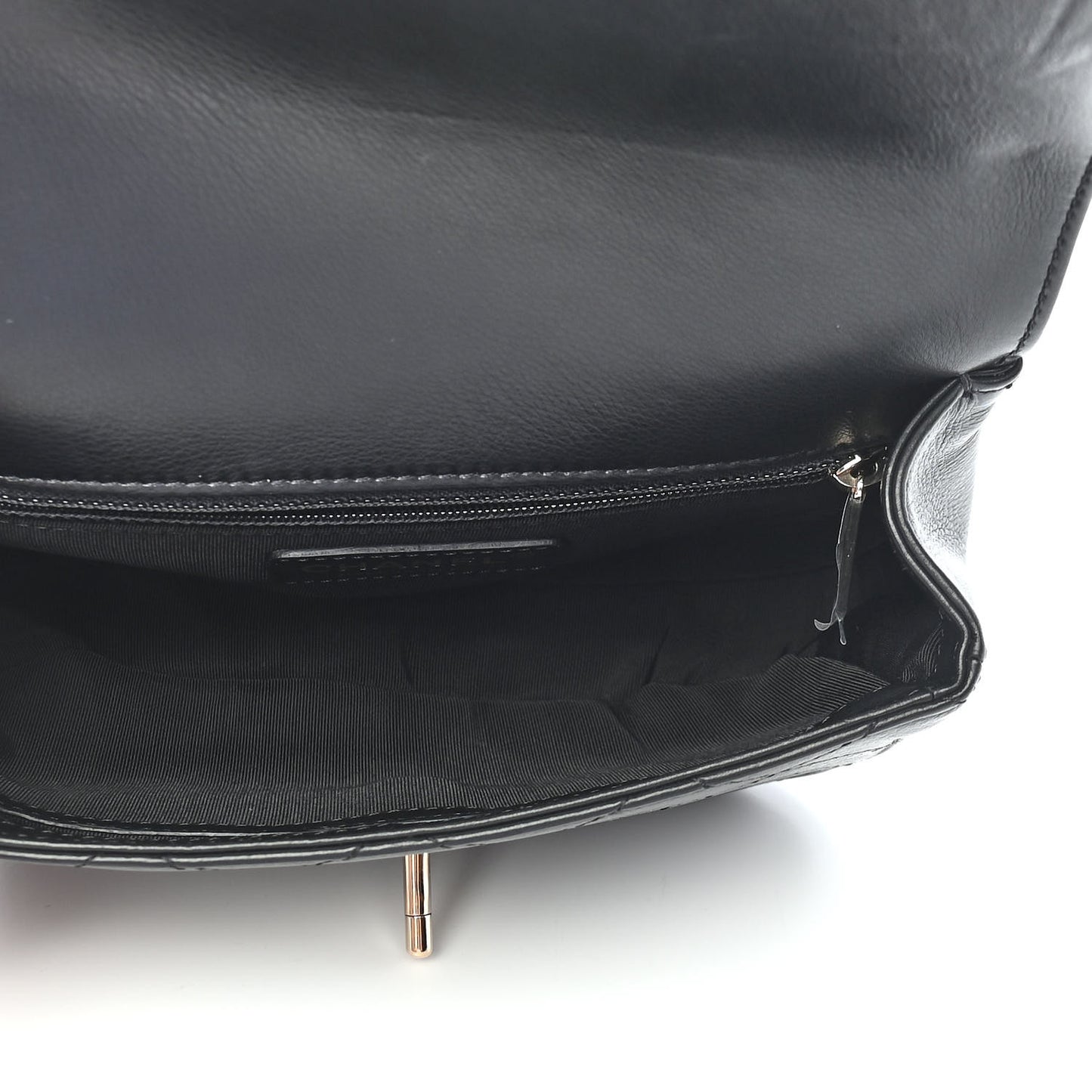 Calfskin Stitched Coco Curve Waist Bag Black