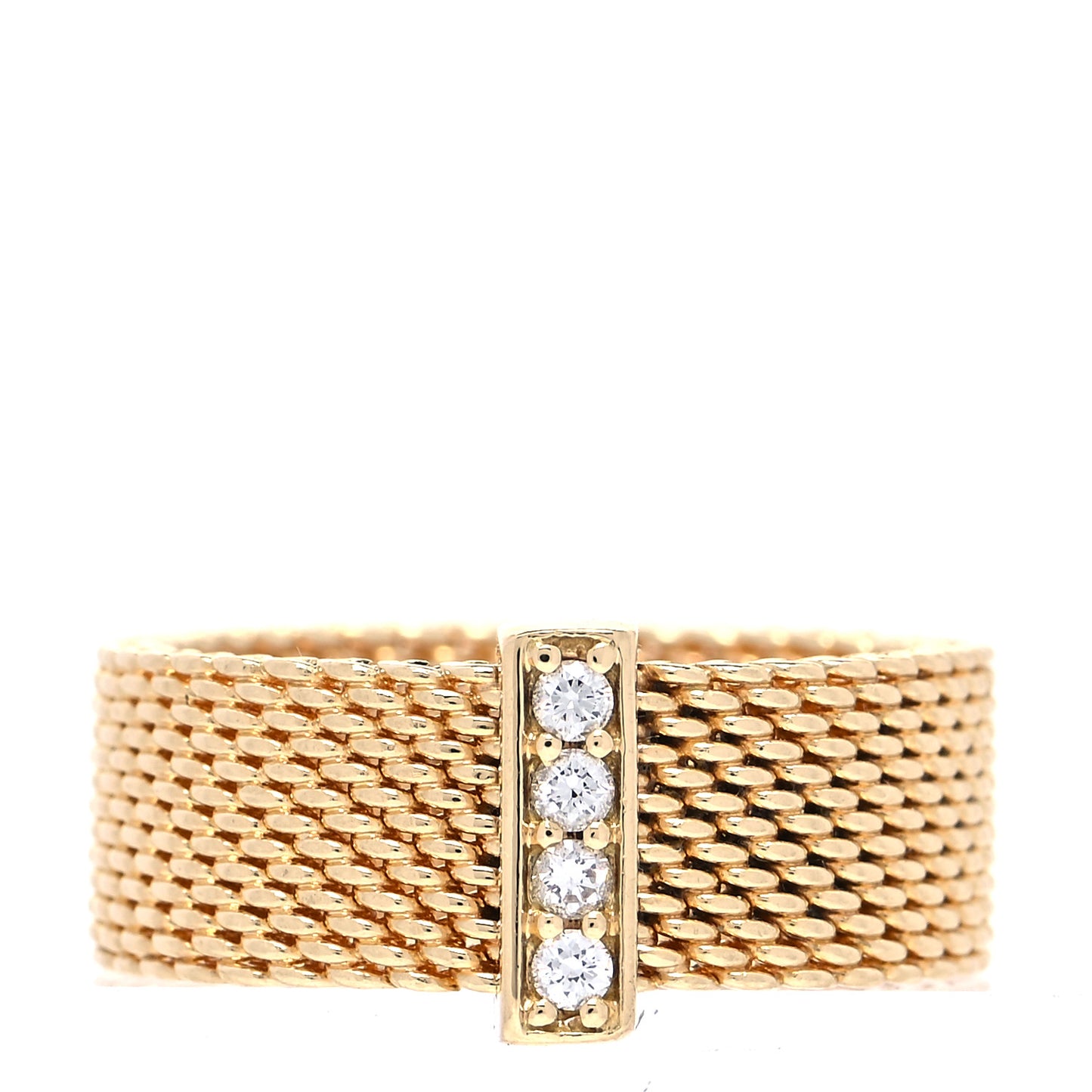 18K Yellow Gold Diamond Somerset Ring 48 4.5