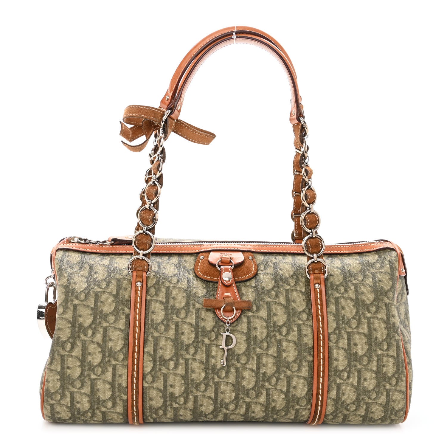 Christian Dior Monogram Trotter Romantique Boston Bag 1 of 9