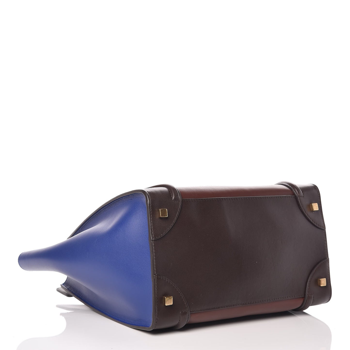 Smooth Calfskin Mini Tri-Color Luggage Acajou