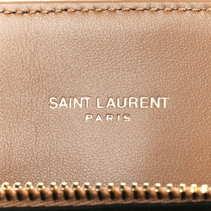 Saint Laurent Calfskin Y Quilted Monogram Medium Loulou Chain Satchel Natural Tan 6 of 12