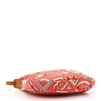 Hermes Silk Sursoie To Go Pouch Orange Poppy Naturel Sable Sésame 4 of 10