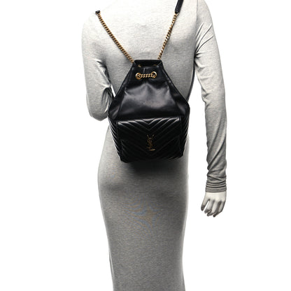 Saint Laurent Lambskin Matelasse Monogram Joe Backpack Black 2 of 10