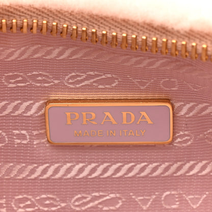 Prada Shearling Nappa Mini Re-Edition Shoulder Bag Orchidea 5 of 10