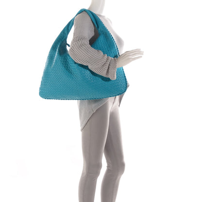 Bottega Veneta Nappa Intrecciato Maxi Veneta Hobo Turquoise 2 of 9