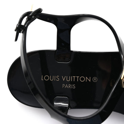 Louis Vuitton Rubber Bikini Thong Flat Sandals 38 Black 8 of 8