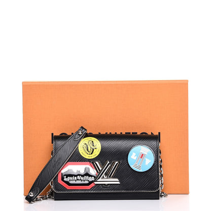 Louis Vuitton Epi World Tour Twist Chain Wallet Black 8 of 8
