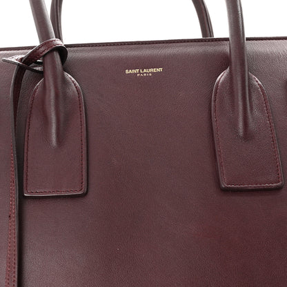 Saint Laurent Calfskin Large Sac de Jour Carryall Amarena 14 of 16
