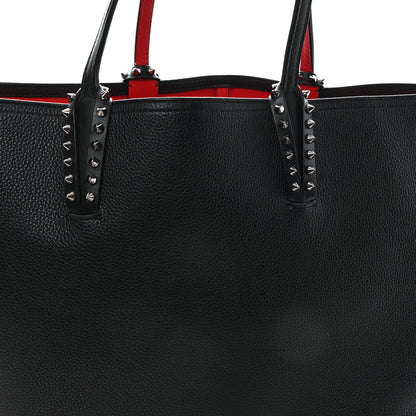 Christian Louboutin Calfskin Spikes East West Cabata Tote Black 8 of 13