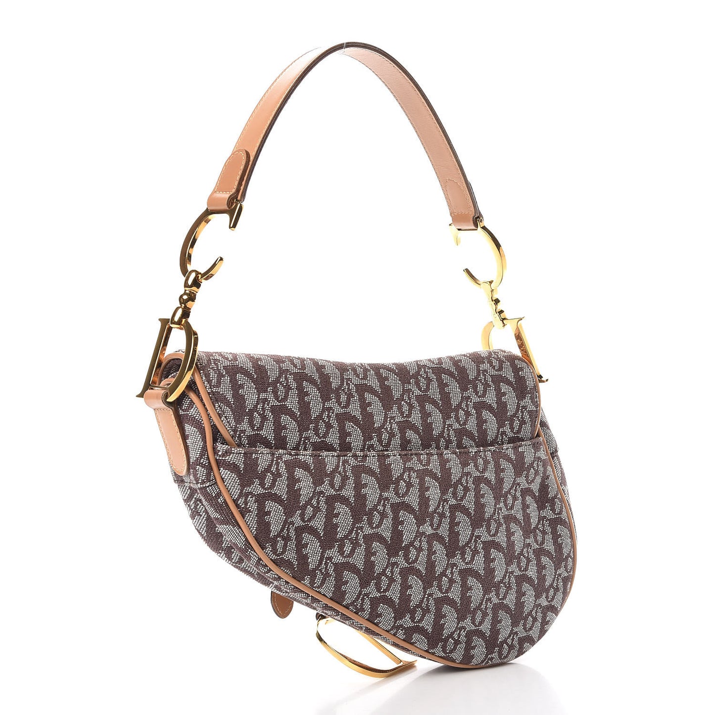 Monogram Saddle Bag Beige