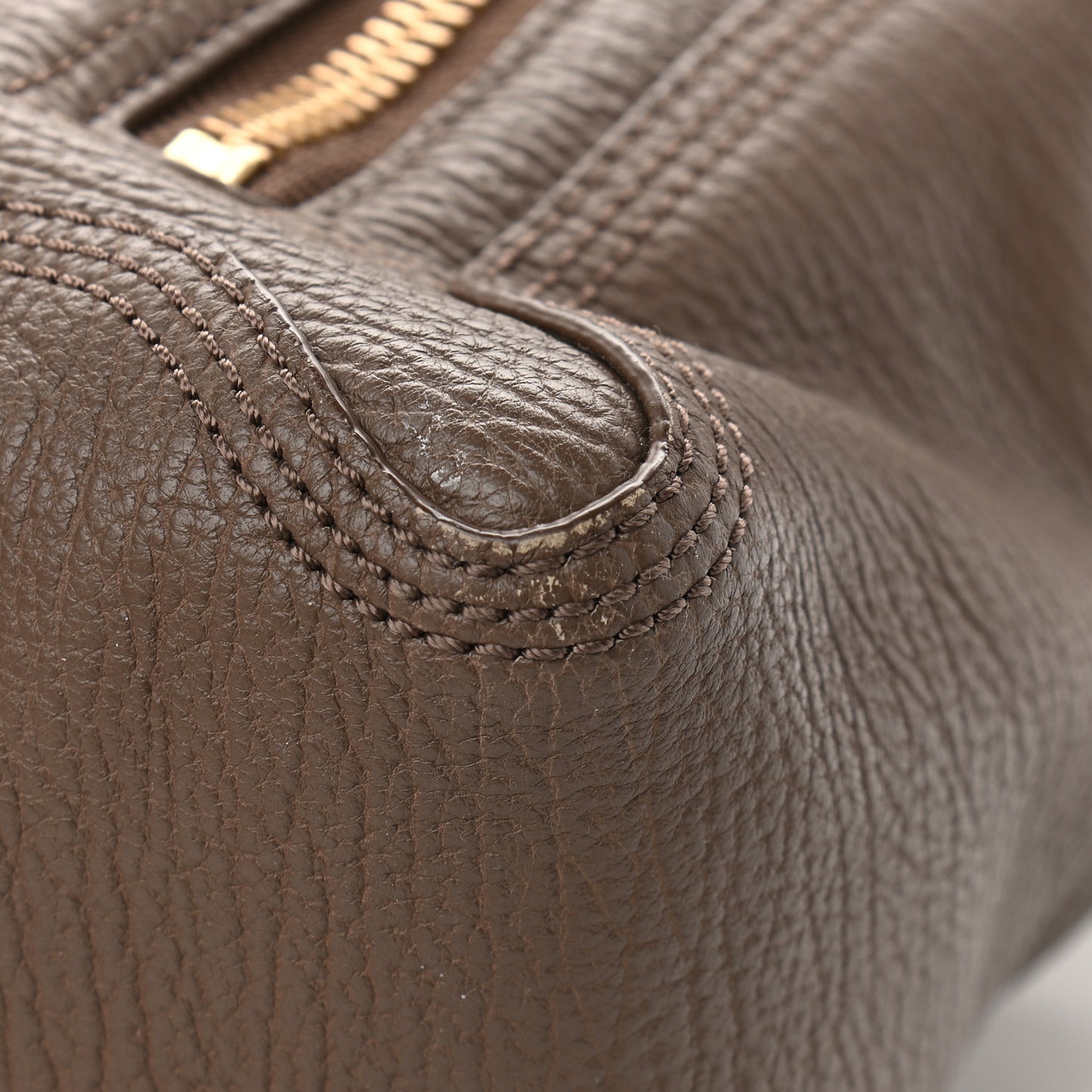 Textured Calfskin Medium Pashli Satchel Taupe