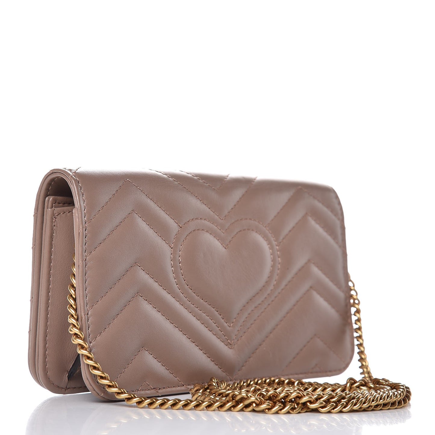 Calfskin Matelasse GG Marmont Mini Bag Porcelain Rose